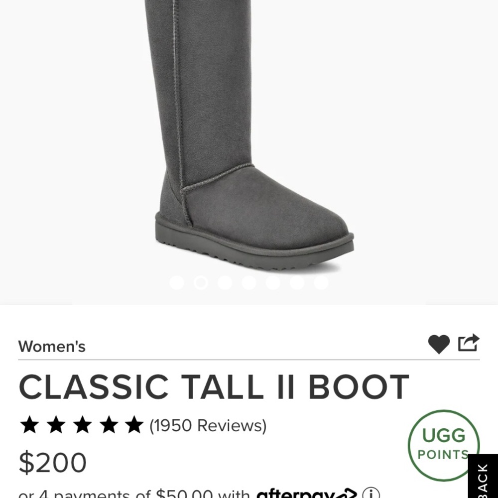 CLASSIC TALL GREY UGG BOOTS! super cozy size 8